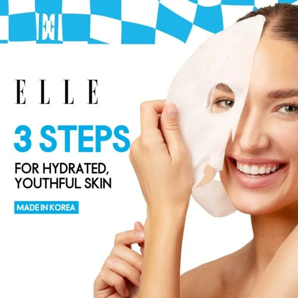 ELLE Hyaluron Moisture Mask routine